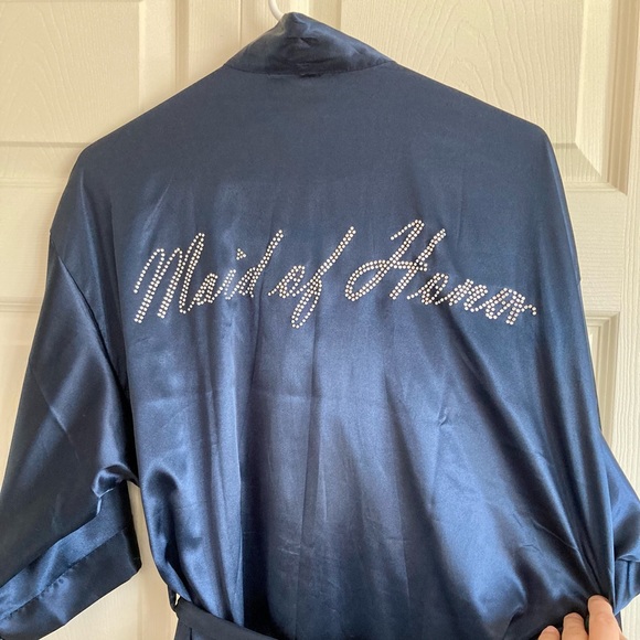 Maid of Honor robe, navy, size S - Picture 1 of 3